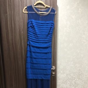 Blue bridesmaid dress